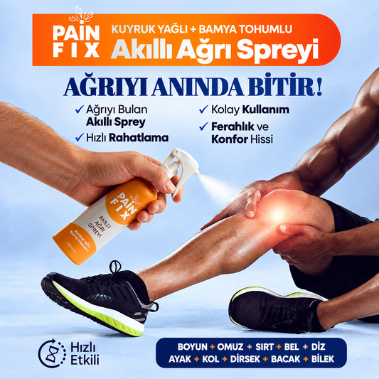PAIN FIX Kuyruk Yağlı +Bamya Tohumlu Akıllı Ağrı Spreyi 100Ml